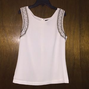 White beaded top
